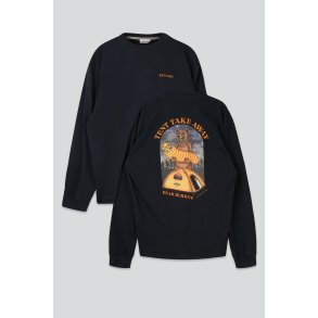 LAKOR Takeaway box fit LS t-shirt - moonless night 