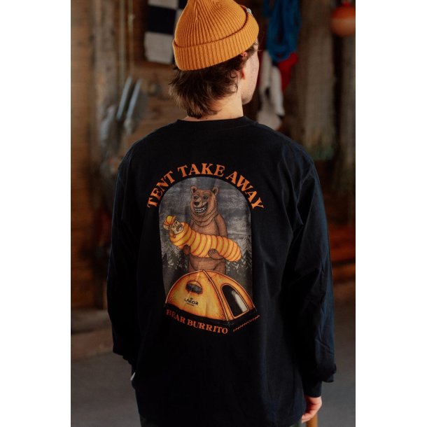 LAKOR Takeaway box fit LS t-shirt - moonless night 