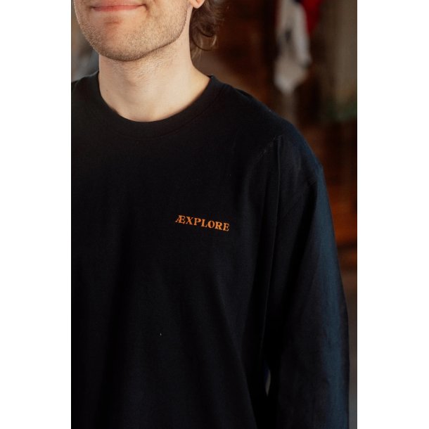 LAKOR Takeaway box fit LS t-shirt - moonless night 