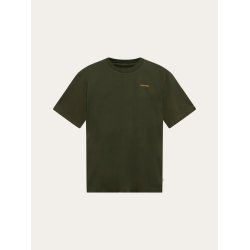 Knowledge Cotton Back print t-shirt - forest green 1010176 