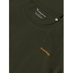 Knowledge Cotton Back print t-shirt - forest green 1010176 