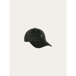 Knowledge Cotton Corduroy badge cap - forest night 4230030