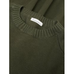 Knowledge Cotton Crew neck core sweater - forest night 1080032