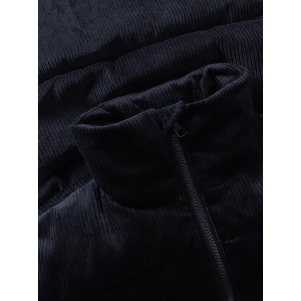 Knowledge Cotton Corduroy puffer jacket - night sky 1060085