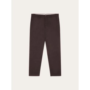 Knowledge Cotton Chuck regular canvas pants - chocolate torte 1070067