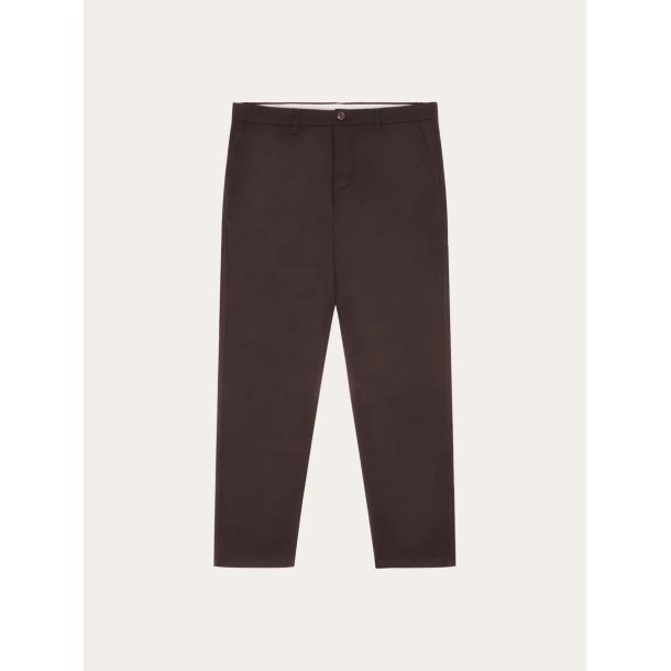 Knowledge Cotton Chuck regular canvas pants - chocolate torte 1070067