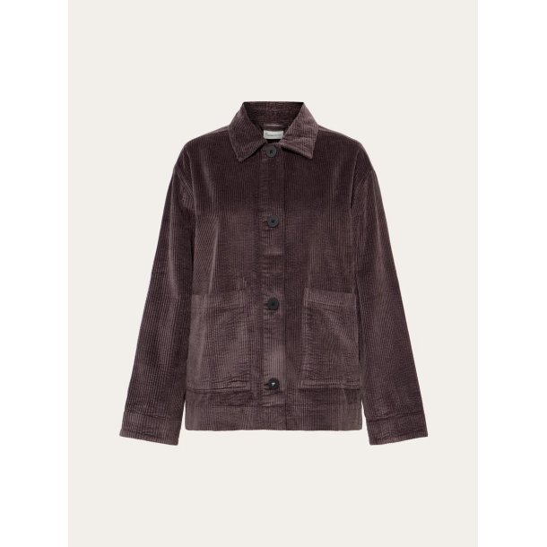 Knowledge Cotton Corduroy overshirt - chocolate torte 1190087