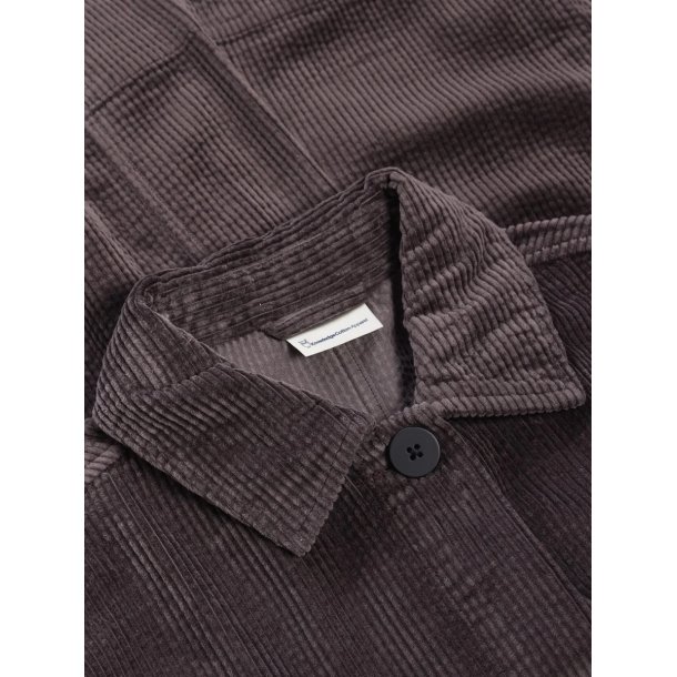 Knowledge Cotton Corduroy overshirt - chocolate torte 1190087