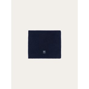 Knowledge Cotton Merino badge scarf - total eclipse 4220004