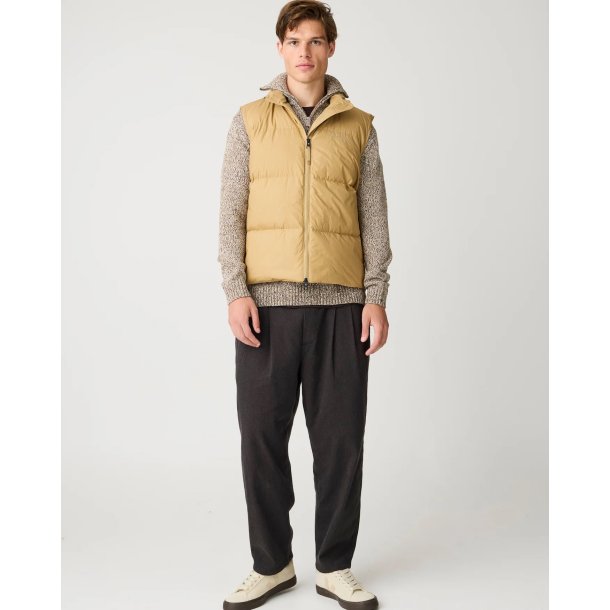 Knowledge Cotton Vent 90 puffer vest - kelp melange 