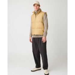 Knowledge Cotton Vent 90 puffer vest - kelp melange 