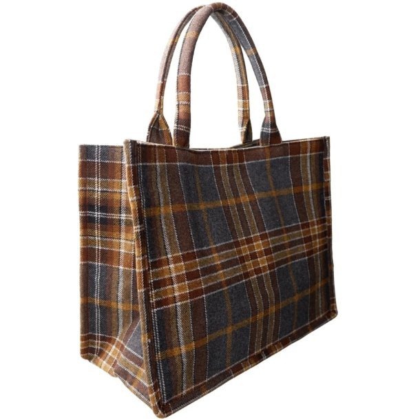 Black Colour Dex bag - gr� (grey check) 
