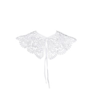 Black Colour Lilly collar - hvid 