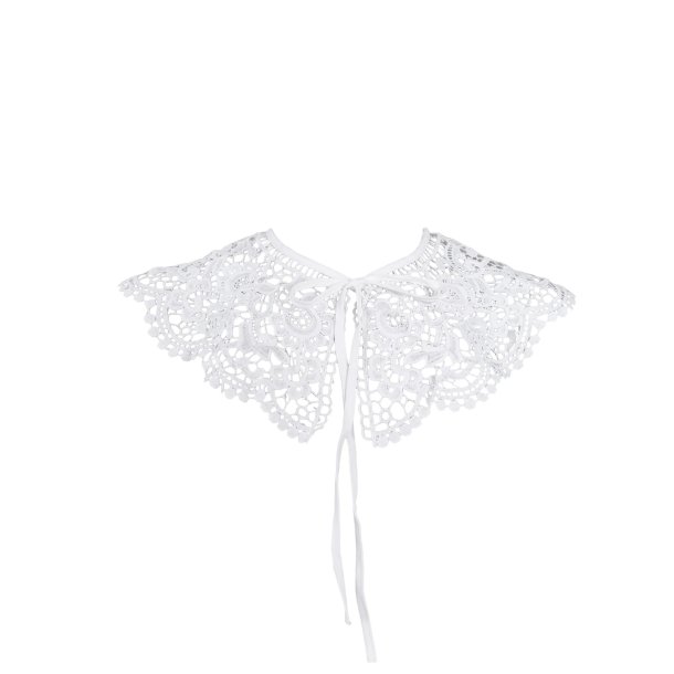 Black Colour Lilly collar - hvid 