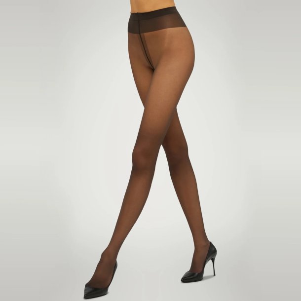 Wolford Individual 10 tights ultra sheer mat look - nearly black 