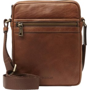 Saddler Valle Brushed brass taske - brun 