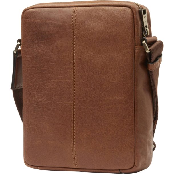 Saddler Valle Brushed brass taske - brun 