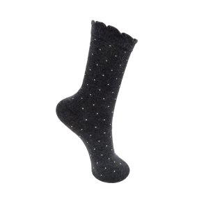 Black colour Cari socks - gr� (dk grey) 