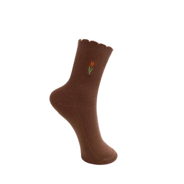 Black Colour Avery socks - brun (mocca)