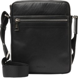 Saddler Valle Brushed silver taske - sort 