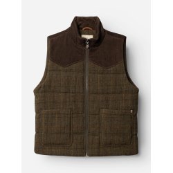 Blue de genes BGalec Skotch waistcoat - brown check 