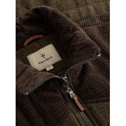 Blue de genes BGalec Skotch waistcoat - brown check 