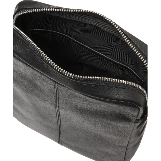 Saddler Valle Brushed silver taske - sort 