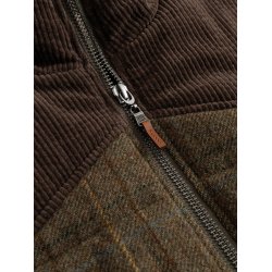Blue de genes BGalec Skotch waistcoat - brown check 