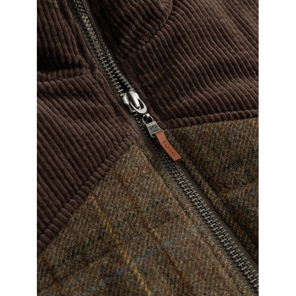 Blue de genes BGalec Skotch waistcoat - brown check 