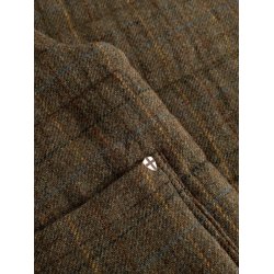 Blue de genes BGalec Skotch waistcoat - brown check 