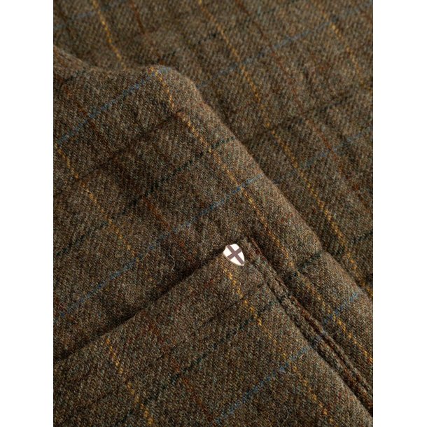 Blue de genes BGalec Skotch waistcoat - brown check 
