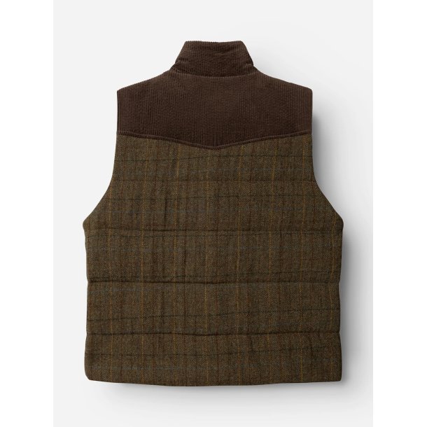 Blue de genes BGalec Skotch waistcoat - brown check 