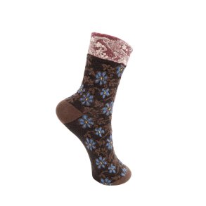 Black Colour Alina sock - brun (coffee)
