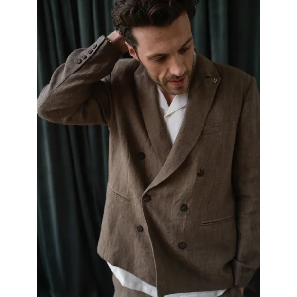 Blue de G�nes Cricket Lin blazer - grey mel. 