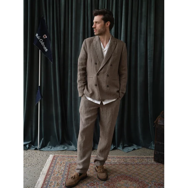 Blue de G�nes Cricket Lin blazer - grey mel. 