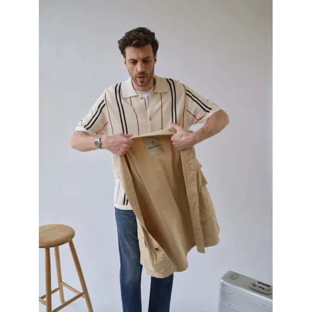 Blue de G�nes Hunter Vecchio jacket - pale khaki 