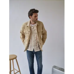 Blue de G�nes Hunter Vecchio jacket - pale khaki 