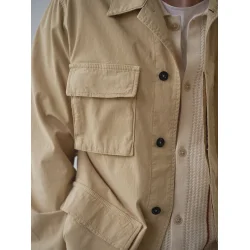 Blue de G�nes Hunter Vecchio jacket - pale khaki 