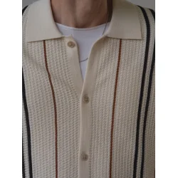 Blue de G�nes Walter S/S Cardigan - Chalk 