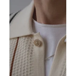 Blue de G�nes Walter S/S Cardigan - Chalk 