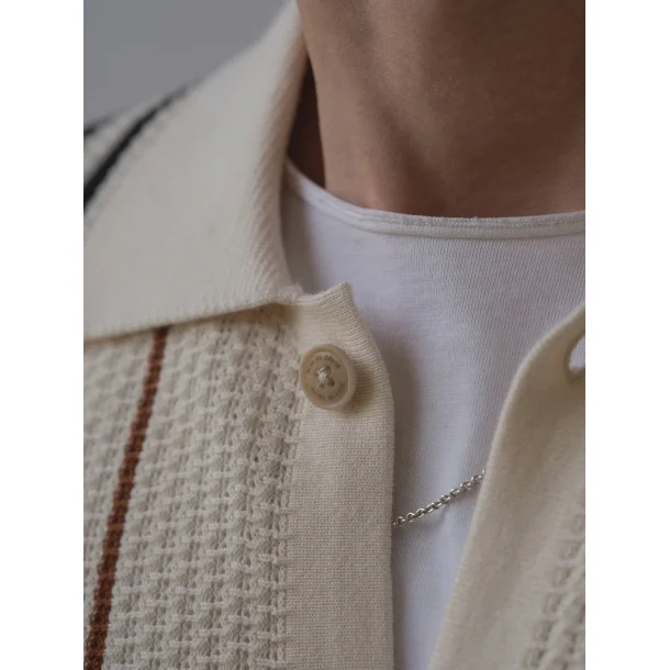 Blue de G�nes Walter S/S Cardigan - Chalk 