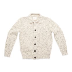 Blue de Gnes Sakura knit cardigan - stone mel