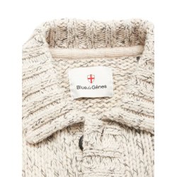 Blue de Gnes Sakura knit cardigan - stone mel