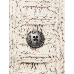 Blue de Gnes Sakura knit cardigan - stone mel