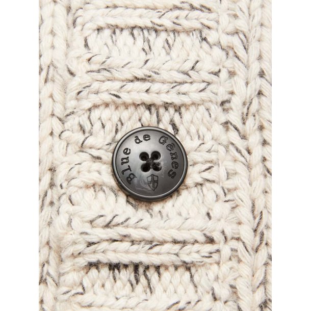 Blue de Gnes Sakura knit cardigan - stone mel