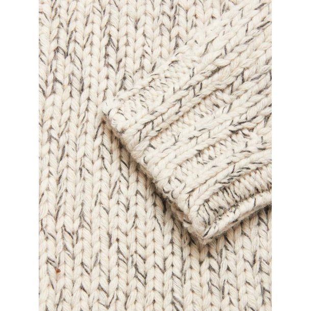 Blue de Gnes Sakura knit cardigan - stone mel