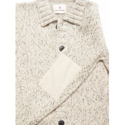Blue de Gnes Sakura knit cardigan - stone mel
