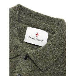 Blue de Gnes Malakka polo knit - Army 
