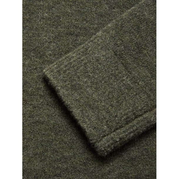 Blue de Gnes Malakka polo knit - Army 