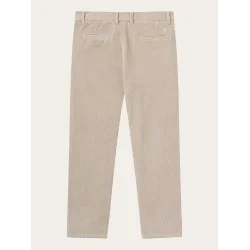 Knowledge Cotton Chuck Regular 8-Wales Corduroy Chino Pants - light feather gray 